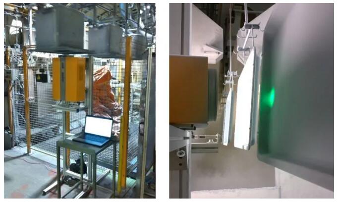 在線測量未固化的烤箱、家電粉末噴涂膜厚